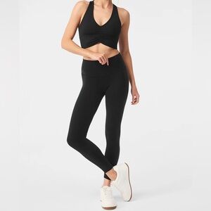 ALO Yoga 7/8 High-Waist Airbrush Leggings Black